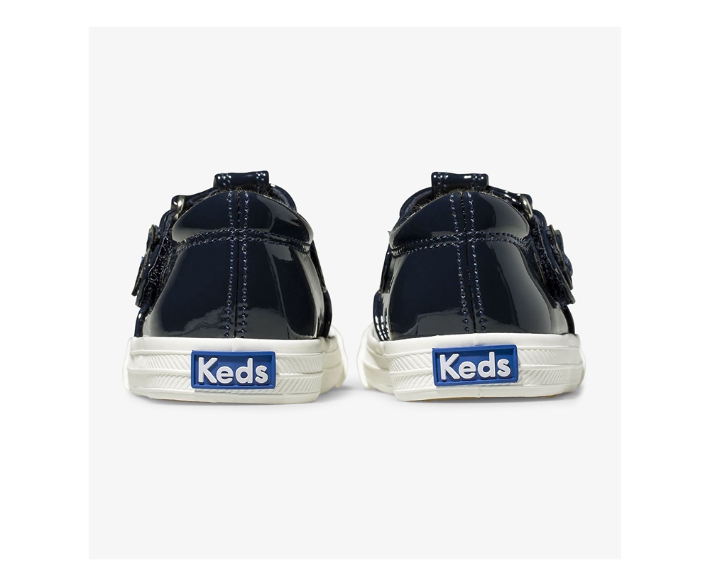 Keds Slip Ons Navy - Daphne Patent - Kids JUMBQP-146